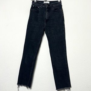 Abercrombie & Fitch High-Rise Black Straight Jeans